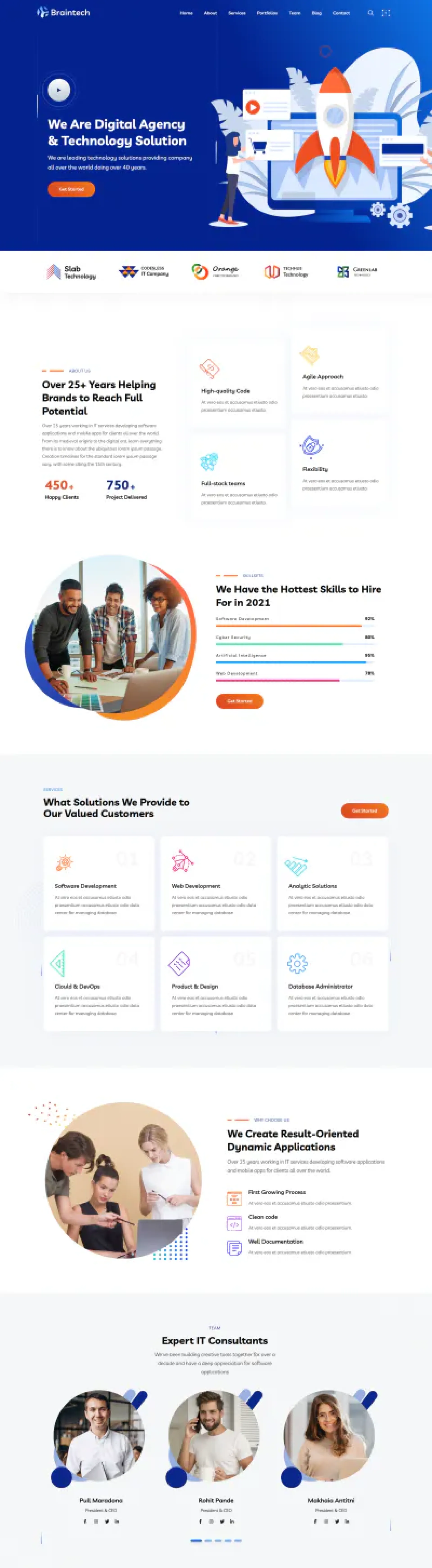 Site Web pour Solutions Informatiques et Services Technologiques