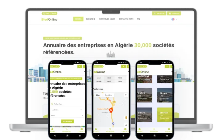 Bledonline est un annuaire des entreprises Algériennes